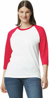 Adult Heavy Cotton 3/4 Raglan T-Shirt, 2-Pack