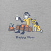 Life is Good Men's Vintage Crusher Graphic T-Shirt, Happy Hour Camping