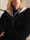 Women's Casual Full Zip Up Sherpa Lined Hoodie Sweatshirt Jacket Coat