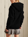 Women's Casual Full Zip Up Sherpa Lined Hoodie Sweatshirt Jacket Coat