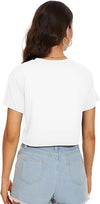 Womens Summer Crop Tops Short Sleeve Round Neck T-Shirts Loose Fit Casual Blousea